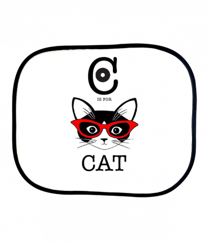 ม่านบังแดดพิมพ์ลาย C-Cat sunshade
